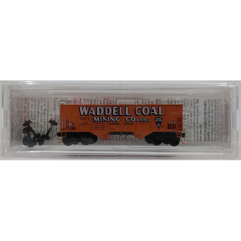 Micro-Trains 05600350 N Waddell Coal Mining 33′ Twin Bay Rib Side Hopper #101 LN/Box