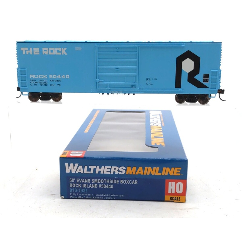 Walthers 910-1931 HO Scale Rock Island 50′ Evans Smooth-Side Boxcar #50440 NIB