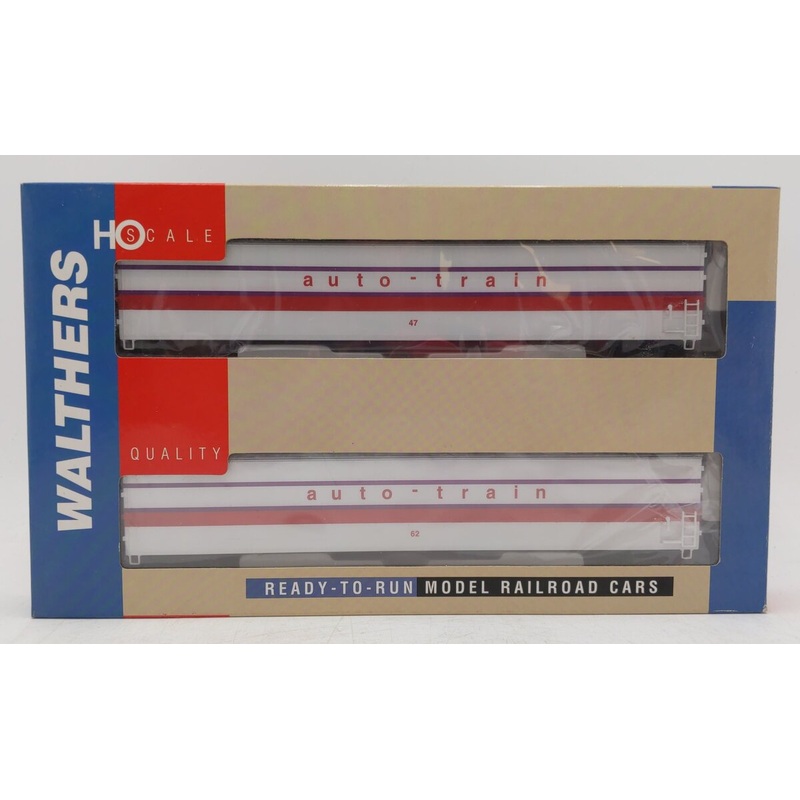 Walthers 932-26224 HO 75′ Auto Train Auto Carrier (2-Pack) NIB