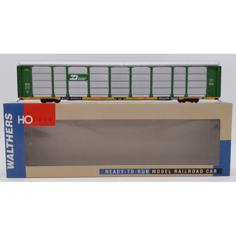 Walthers 932-4854 HO Burlington Northern Thrall Tri-Level Auto Carrier #820594 LN/Box