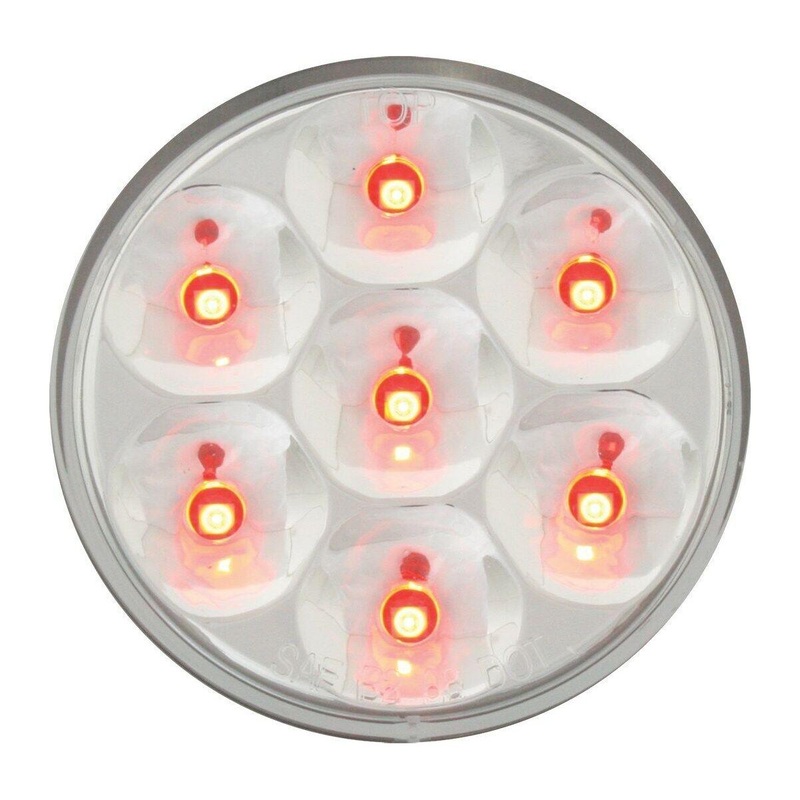 2 Pearl LED Marker Light (RED/CLEAR) #76543BP