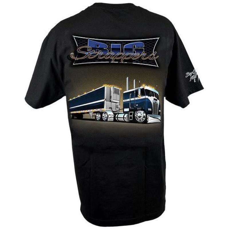 hoodless series cabover big strappers Peterbilt (pride n ride) t-shirt truck semi