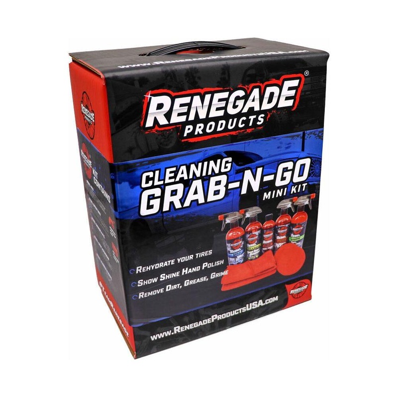 renegade polish grab and go kit semi car truck pickup cleaner shine wax metal RP-MINIKIT-GRABNGO