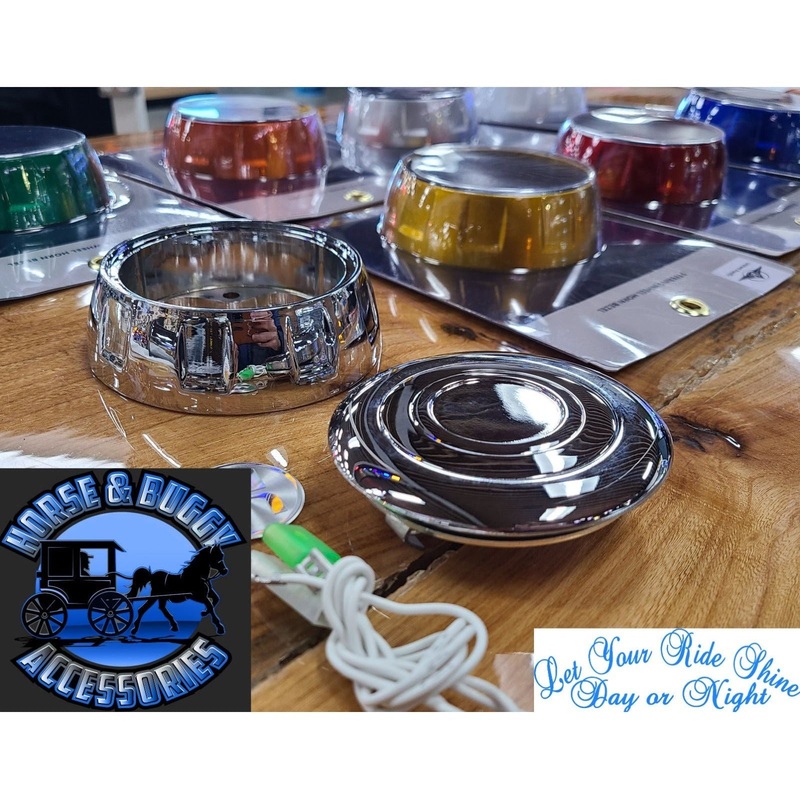 Custom steering horn bezel painted aluminum, chrome, center horn button (Choose color)