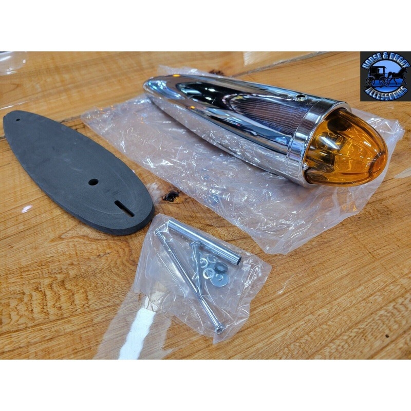 Light amber watermelon glass lens cab marker plastic housing #92543