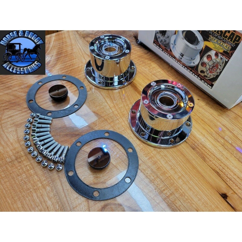 LT-CFOC-6W lifetime front oil cap window (6 bolt) pattern chrome plated aluminum