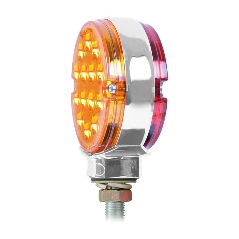 3 DOUBLE FACE PEARL LED Popsicle LIGHT red/yellow amber turn signal #75190