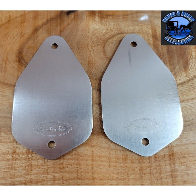 43627 Peterbilt plates horn delete kit stainless steel paintable custom pair #43627