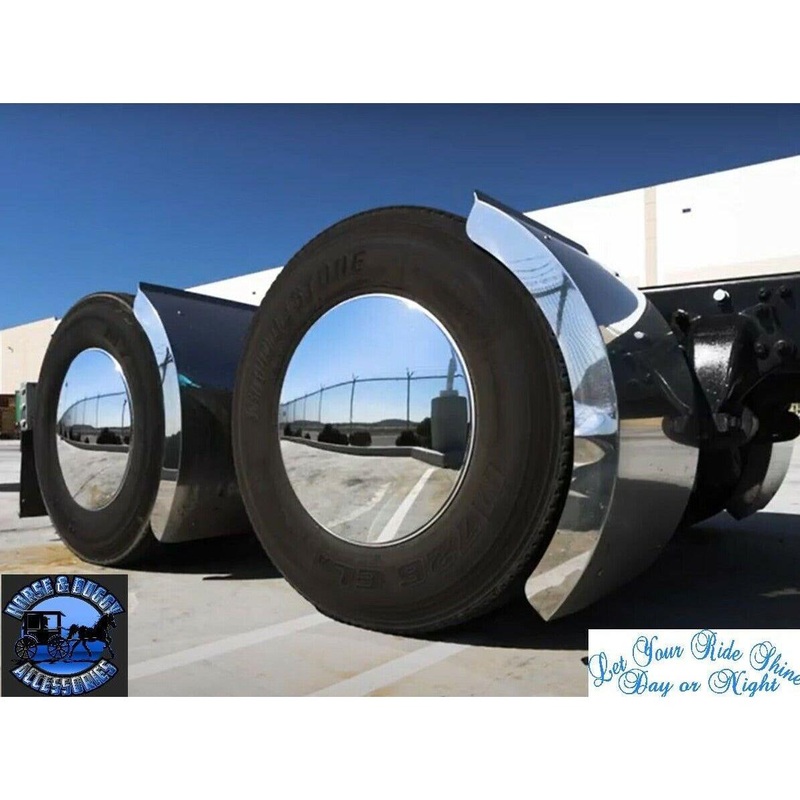 Aero Full-Moon Rear Axle Cover Kit mirror Chrome universal up-10326