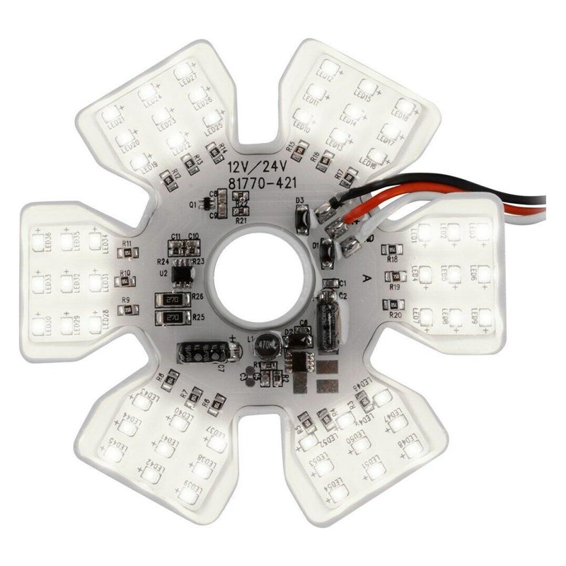 Dual Function Ultra Thin Hex Air Cleaner LED Light (white) #81779