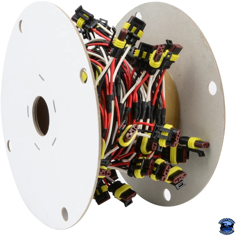 GRAND GENERAL CONTINUOUS 3-PIN LIGHT AMP PLUG WIRE HARNESS ROLL