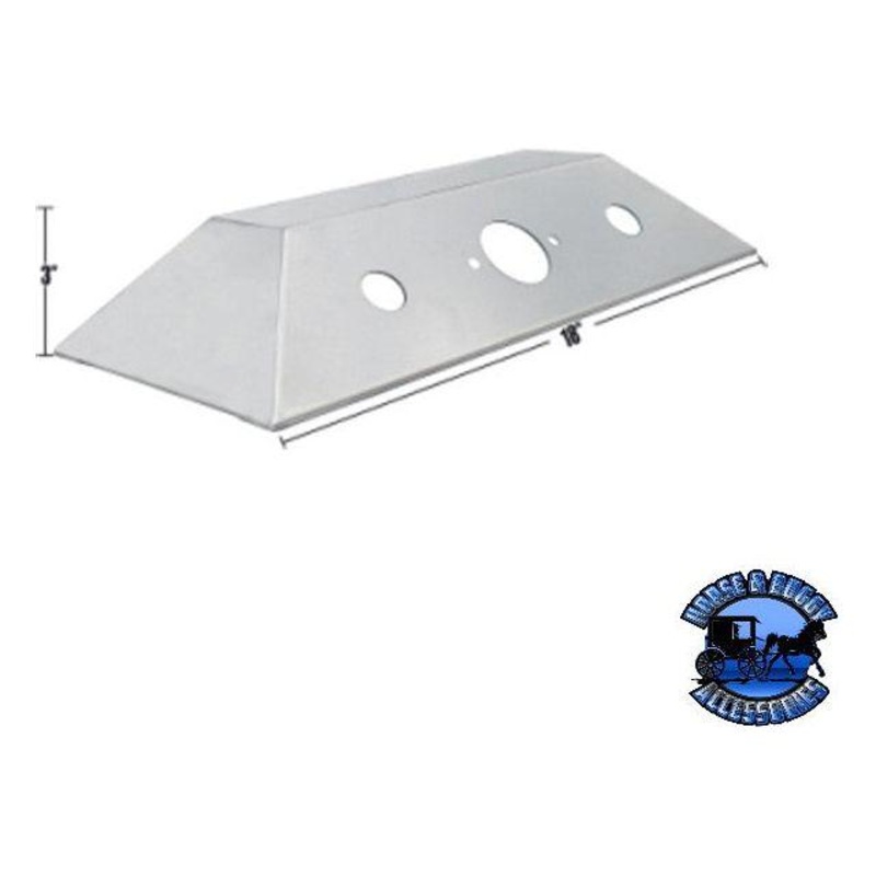 4S-09-0504001 Stainless 18 Coffin Style Airline Box  18 x 3