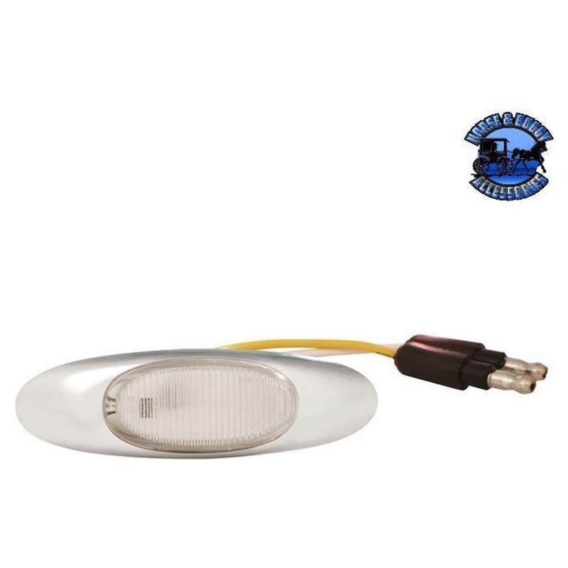 4s-09-160101186 GROTE CLEARANCE/MARKER, AMBER, LED, CLEAR LENS, MICRONOVA P2 WITH BEZEL 47983