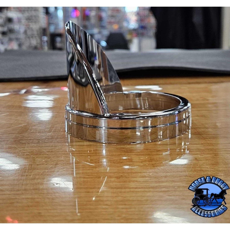 chrome plastic visor for cab marker light (FOR GLASS LIGHTS ONLY)