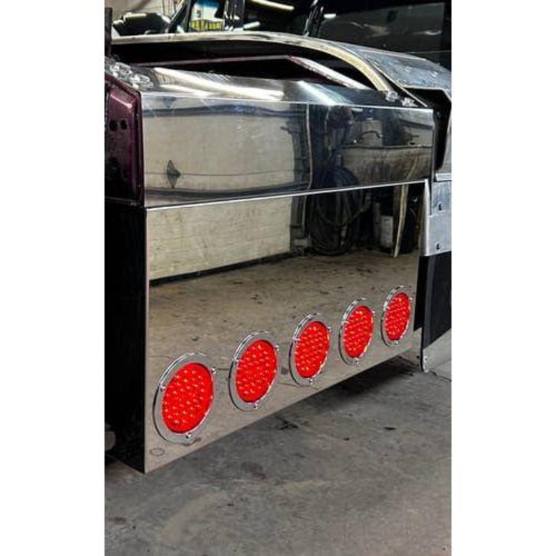Iowa Customs 304 Stainless Rear Center Panel – 16 Drop (Choose Style)