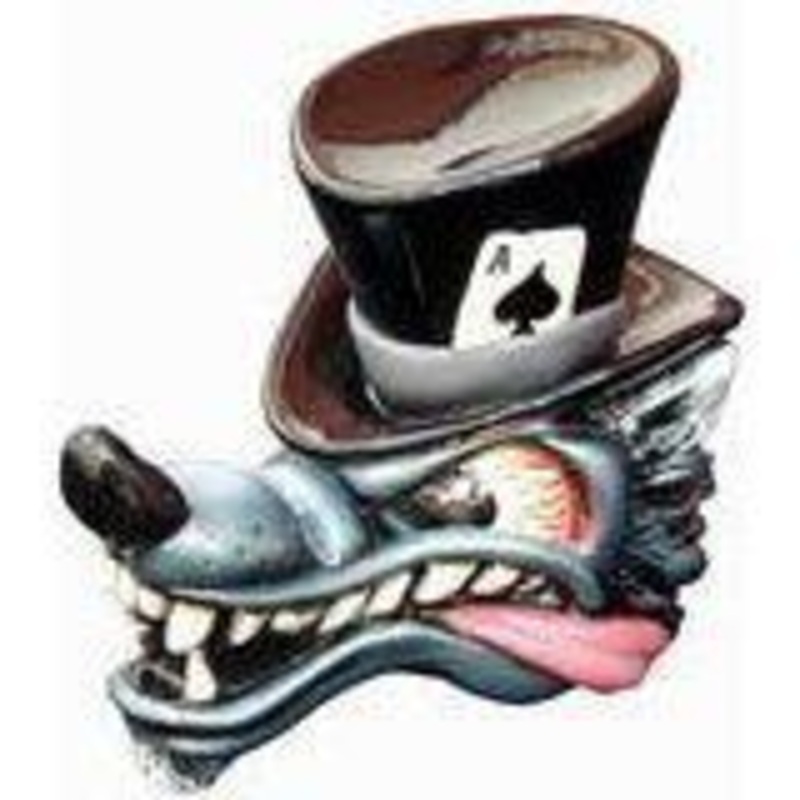 Top Hat Wolf – Black Shift Knob #VC-WLF-BLK (1/2-13 female threads)