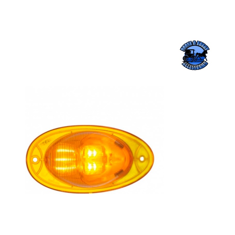 7 LED TURN SIGNAL LIGHT FOR 2008-2017 FREIGHTLINER CASCADIA – DOME LENS, AMBER LED/CLEAR LENS (Choose Color)