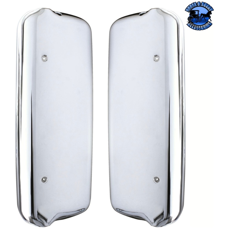 Chrome Mirror Cover Set For Freightliner Century (2005-2010) & Columbia (2005-2020) #42060
