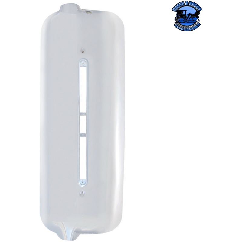 CHROME PLASTIC MIRROR COVER WITH LED CUTOUT FOR 2005 & OLDER FREIGHTLINER CENTURY (Choose Side)