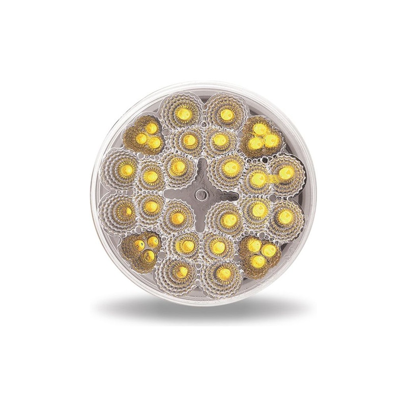 4” CLEAR AMBER STOP,TURN & TAIL LED (32 DOIDES)