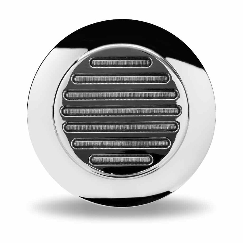 4 Flatline Flange Mount Clear Red LED (49 Diodes)