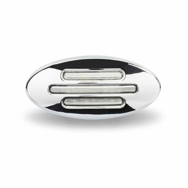 #TLED-FPCA Flatline Peterbilt Clear Amber Fender Light (15 Diodes)