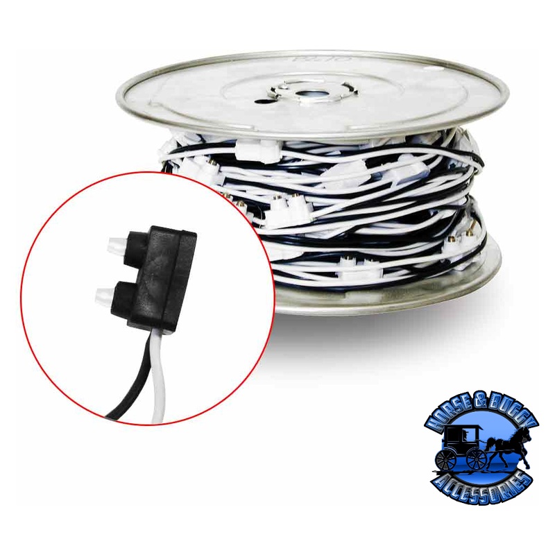 B611 Male Wire Harness with 12 Connector Spacing  2 Prong | 100 ft. Spool (92 PLUGS)