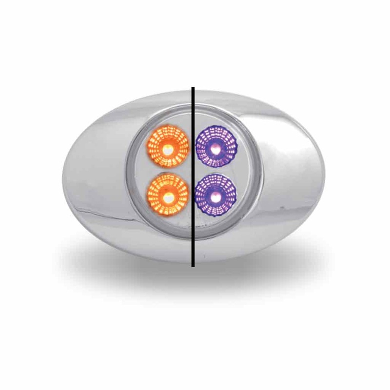 Marker M3 Style Dual Revolution Amber/Purple LED (4 Diodes)