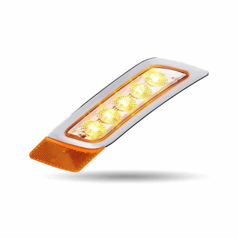 PETE 579/567/587 PASS FENDER AMBER/CLEAR MARKER LIGHT