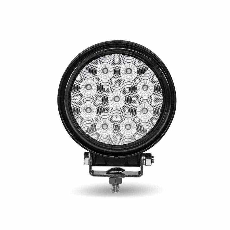 Stellar Universal Round High Powered LED Work Lamp (9 Diodes) – 1350 Lumens – Flood