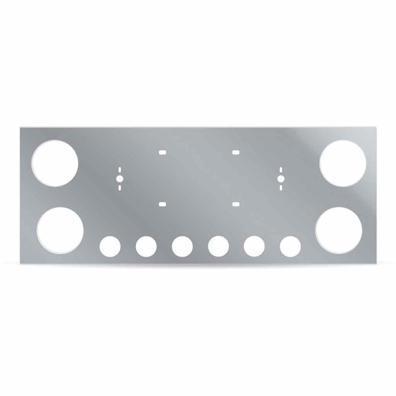 TU-9001 LED Rear Center Panel  4 x 4 Holes & 6 x 2 Holes | Stainless Steel
