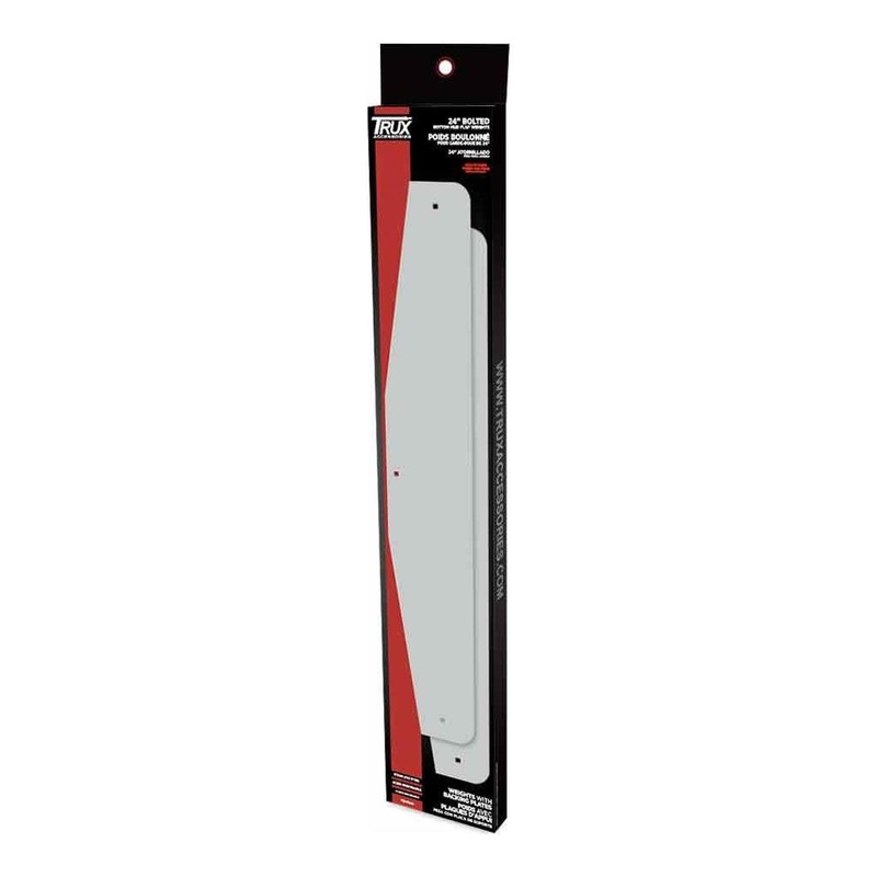 TU-9246 24 Angled Bottom Mud Flap Weights  Bolted | Stainless Steel