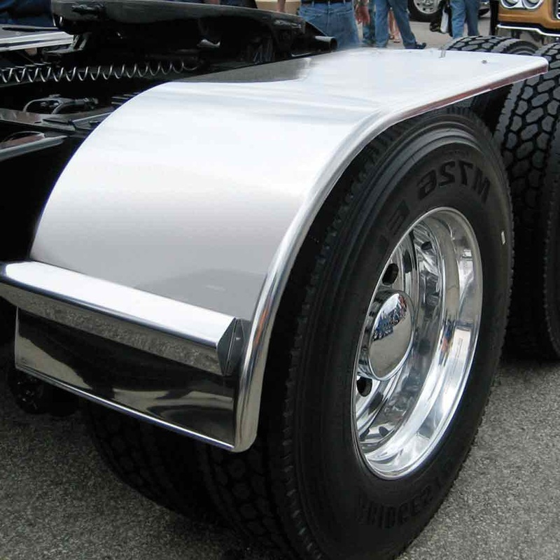 TFEN-H13 66 Smooth Half Fenders  16 Gauge | Mirror Shine Stainless Steel