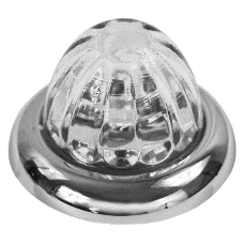 Legendary 1-1/2 Inch Watermelon Style Light, Stud Mount – Blue LED / Clear Glass Lens 09-160102245