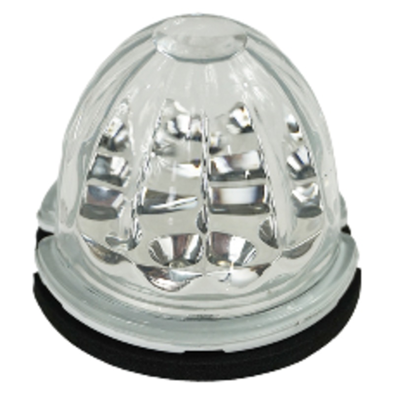 Legendary 3 Inch Watermelon Light, Stud Mount – Amber LED / Clear Glass Lens 23003CA-1