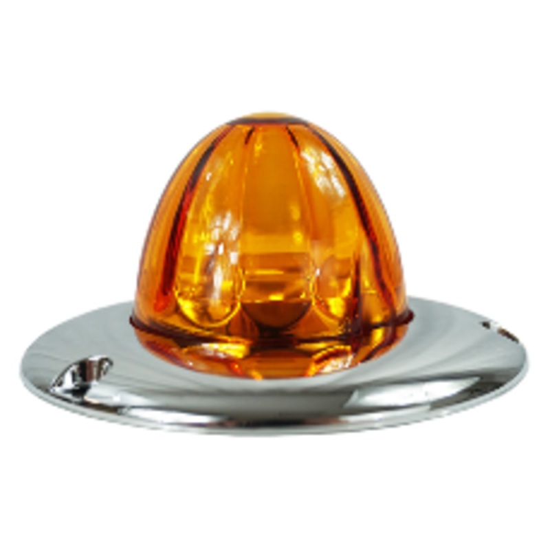 Legendary 3 Inch Watermelon Light W/ Flat Bezel – Amber LED / Amber Glass Lens 23003AA-3