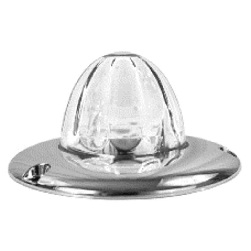 Legendary 3 Inch Watermelon Style Light W/ Flat Bezel – Purple LED / Clear Glass Lens 23003CP-3