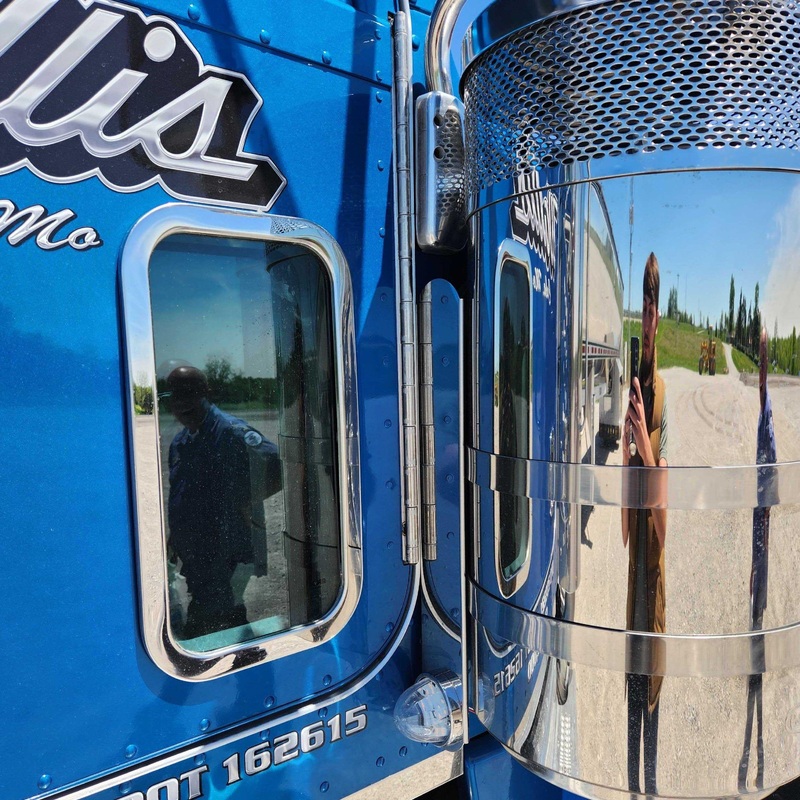 REAR PETERBILT radius style 15 AIR CLEANER BRACKET (1) watermelon (SOLD IN PAIRS) #1709