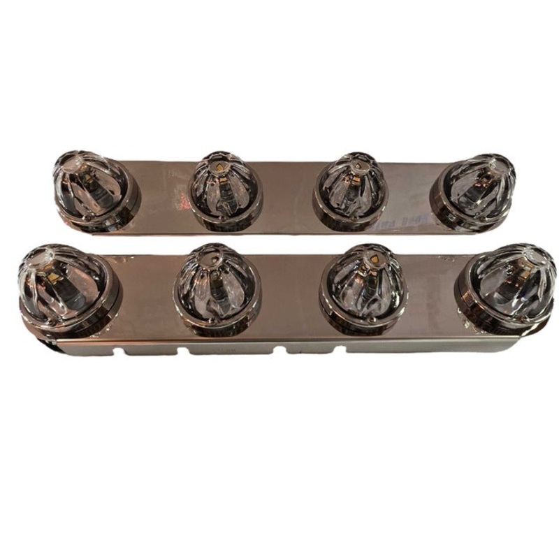 SS-1712 FRONT PETERBILT RADIUS STYLE BRACKET (15 AIR CLEANER) (SOLD IN PAIRS) (Lights not included)