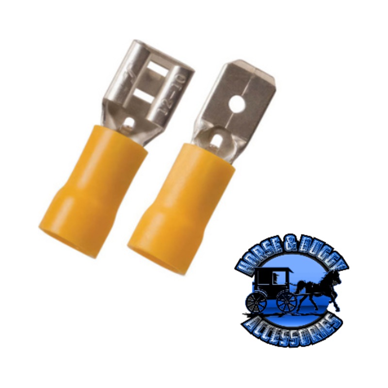 98010 12-10 AWG .250 Tab Vinyl FM Disconnect, 50 Pcs.