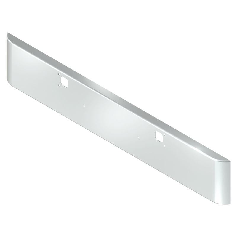 E-FE-0010-05 16” KW ROLLED END SQUARE BUMPER W/TOW & BOLT HOLES