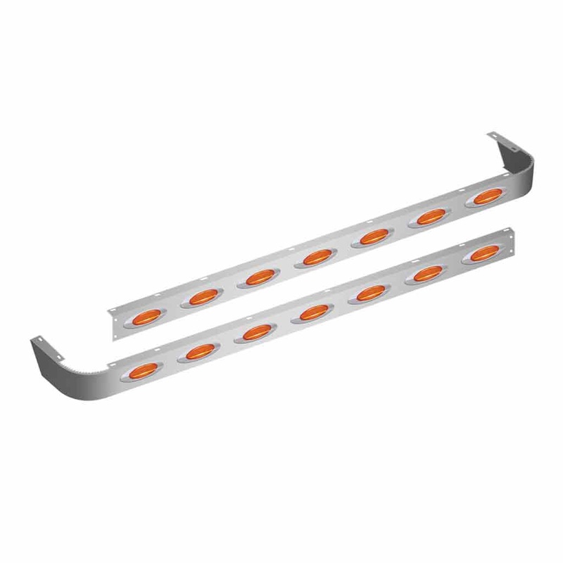 Peterbilt 389 63 Sleeper Panel for Extender with 14 G4 LEDs (2014+)