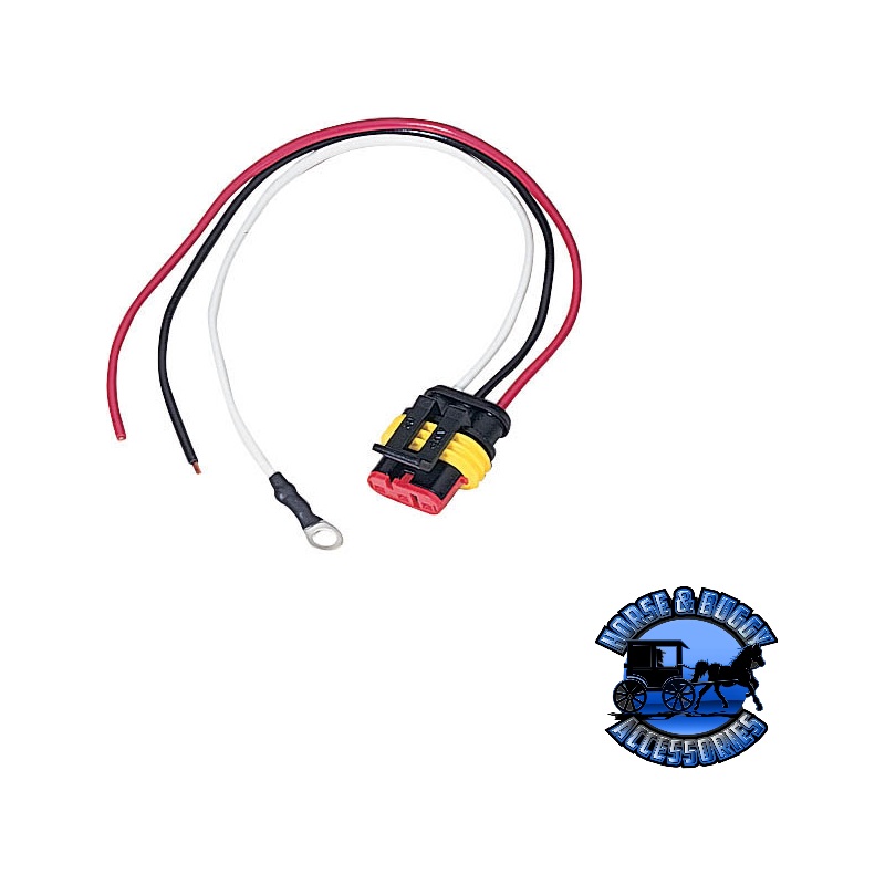 417-49 Plug, LED 3-Wire, Stripped Lead/ Ring Terminal