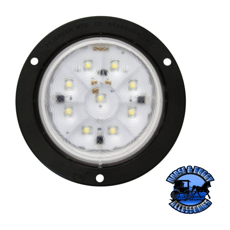 800WF-9 4 White LED Work Light, Round, Flange-Mount