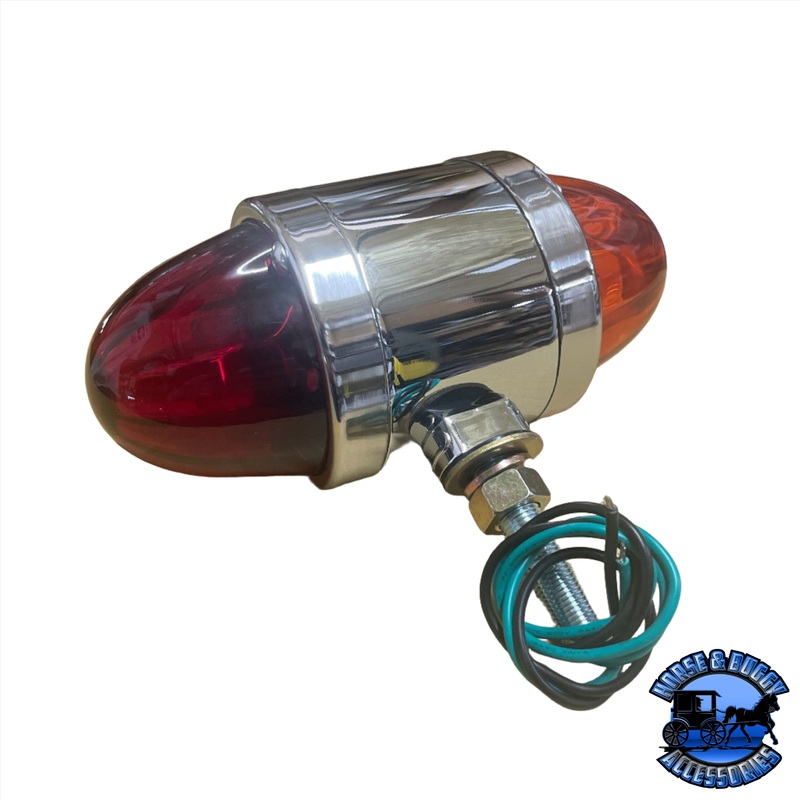 Chrome Die Cast Watermelon Dark Amber/Red Light W/SS RIM #78134