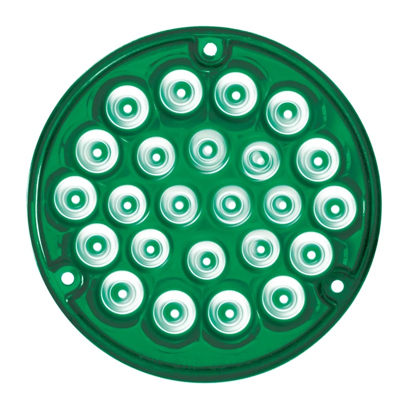 4 PEARL GREEN/GREEN 24 LED LIGHT W/ #1156 SOCKET BASE
