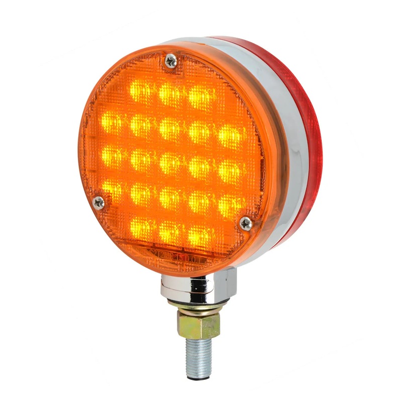 4 SMART DYNAMIC DOUBLE FACE AMBER/RED 21 LED LIGHT, DRIVER SIDE