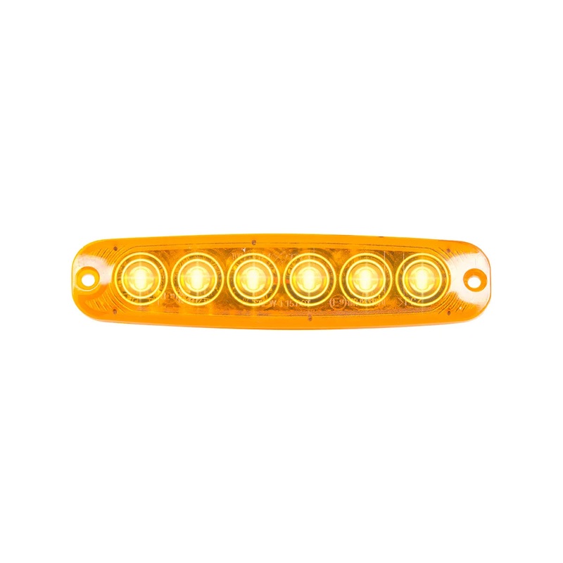 5-1/8 ULTRA THIN AMBER/AMBER 6 LED STROBE LIGHT,