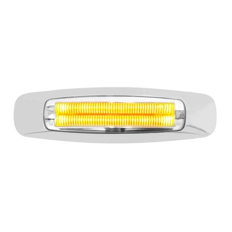 5-3/4 RECT. PRIME AMBER/CLEAR 4 LED DUAL FUNCTION LIGHT