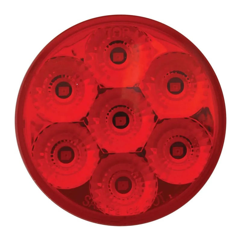 76667 2.5 LOW PROFILE SPYDER RED/ RED 7 LED DUAL/3WIRES LIGHT